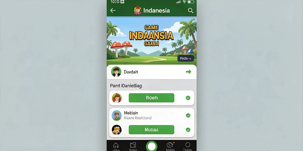 Screenshot memperlihatkan fitur sosial yang memungkinkan interaksi antar pemain.