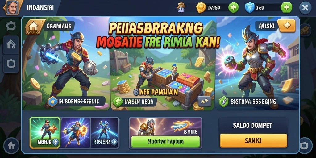 Level-level menantang yang meningkatkan keterampilan pemain.