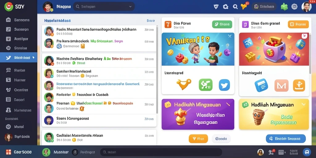 Sistem reward yang menarik bagi pemain aktif.